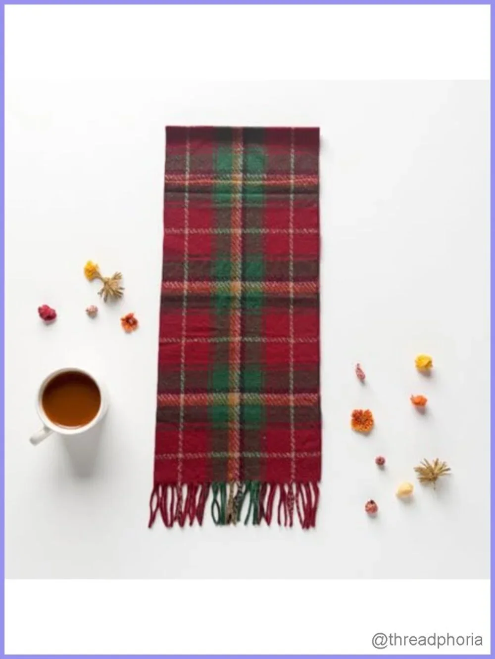 Cashmere-Like Plaid Winter Scarf Shawl Wrap Warm Cozy Long Fringe
